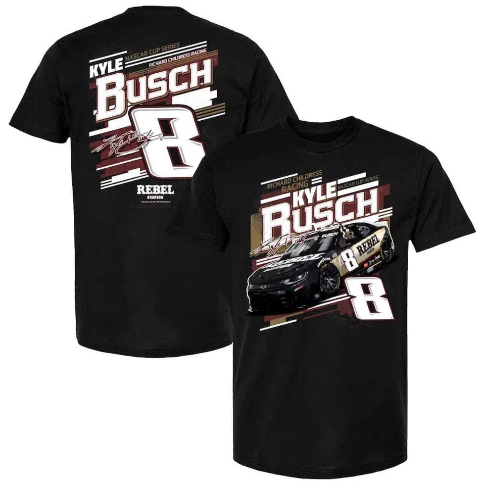 Kyle Busch Rebel NASCAR Racing Graphic T Shirt