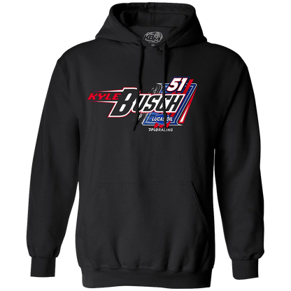 KYLE BUSCH #51 LUCAS/FLO BLK MIDGET HOODIE
