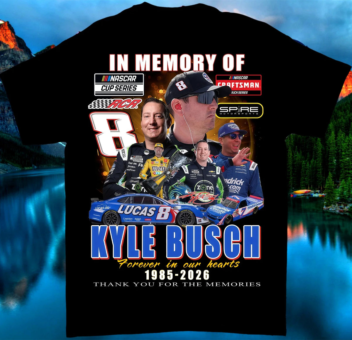 Kyle Busch 1985 2026 Memorial T-Shirt, Rip Legend Tee for racing fans NACR68