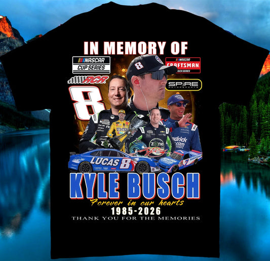 Kyle Busch 1985 2026 Memorial T-Shirt, Rip Legend Tee for racing fans NACR68