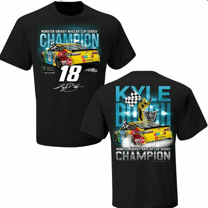 Kyle Busch #18 Double Sided NASCAR Champion T Shirt
