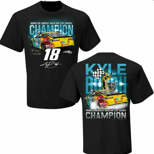 Kyle Busch #18 Double Sided NASCAR Champion T Shirt